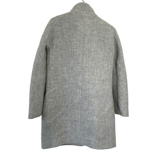 J.Crew Italian Stadium Cloth Wool Coat by Nello Gori Gray Size 2 - Picture 10 of 11